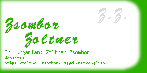 zsombor zoltner business card